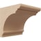 Ekena Millwork 5"W x 5"D x 5"H Wide Hughes Rough Cedar Woodgrain TimberThane Corbel, Primed Tan CORUR05X05X05HUGRCPR - alternate 1